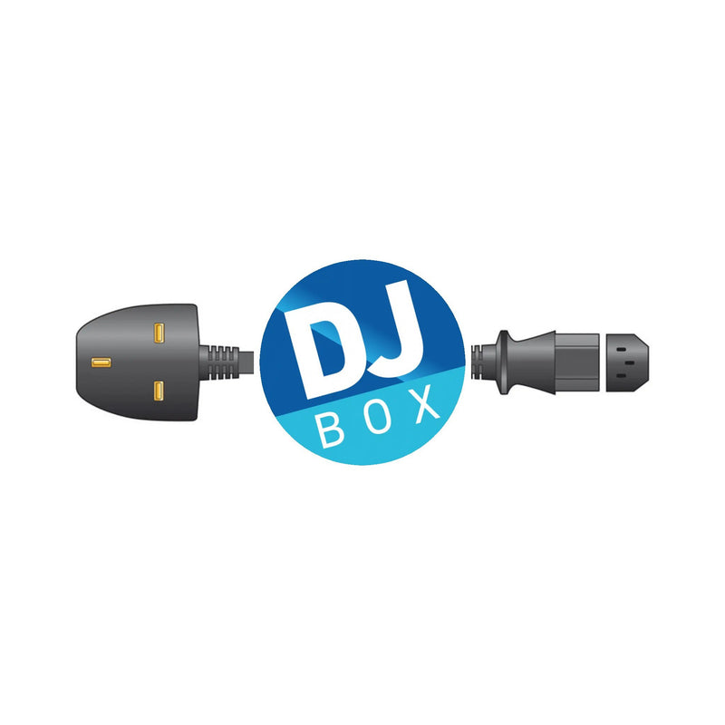 Mercury 3 pin plug to IEC Mains Power Lead - Black DJbox.ie DJ Shop
