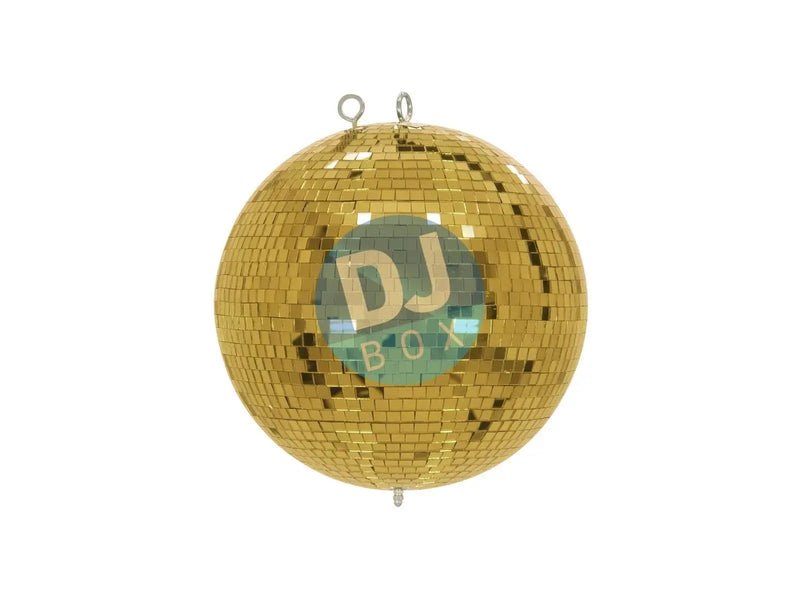 Eurolite 30cm Mirrorball - Gold without motor DJbox.ie DJ Shop