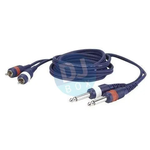 Audio Jack L R 3m RCA to Mono Jack Audio Cable - 2 x RCA Male to 2 x mono Jack L/R