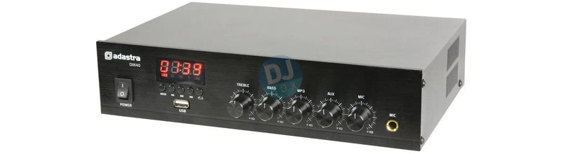 Adastra Adastra DM40 - Digital 100V Mixer/Amp with USB/FM and Bluetooth DJbox.ie DJ Shop