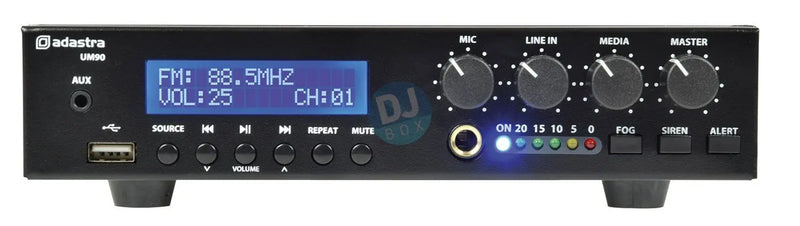 Adastra Adastra UM90 100v Ultra Compact Mixer-Amplifier DJbox.ie DJ Shop