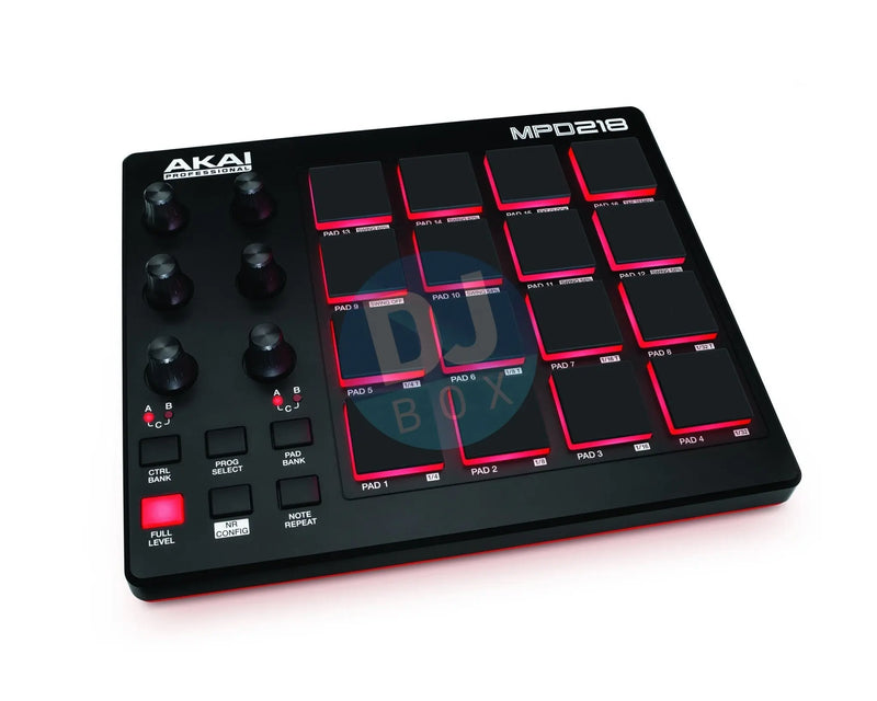 Akai Akai MPD218 | Feature-Packed, Highly Playable Pad Controller DJbox.ie DJ Shop