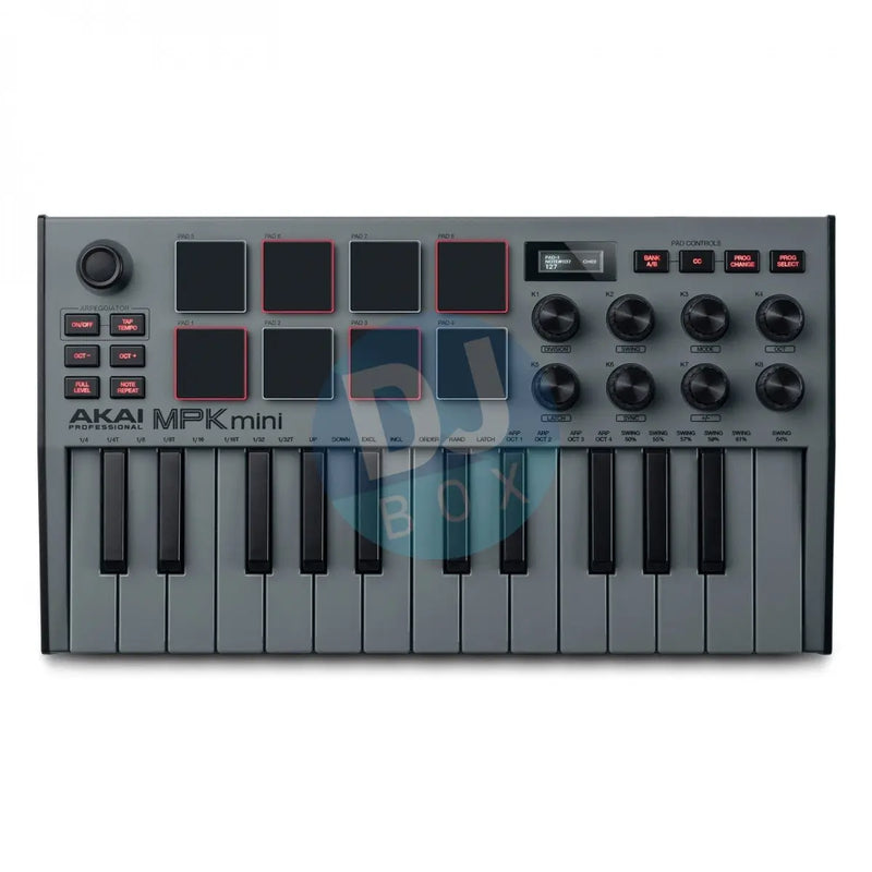 Akai Akai MPK Mini MK3 Keyboard Limited Edition Grey DJbox.ie DJ Shop