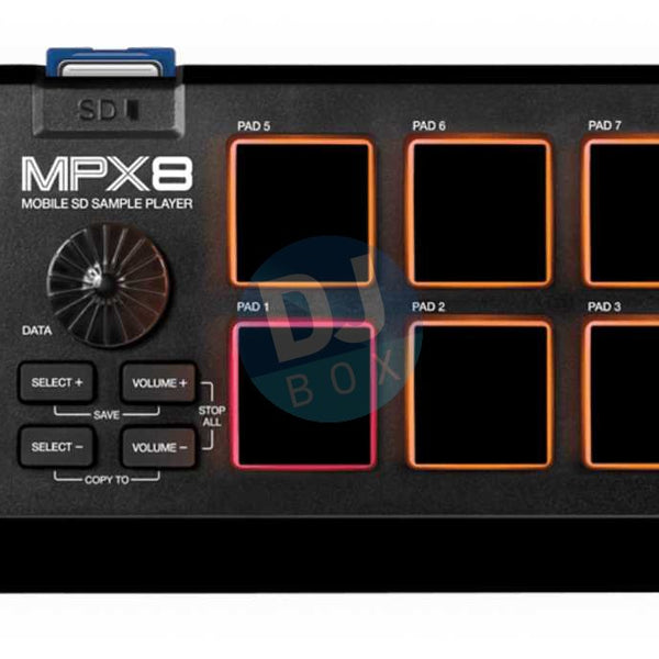 Akai MPX8 SD Sample Pad Controller - DJbox.ie DJ Shop