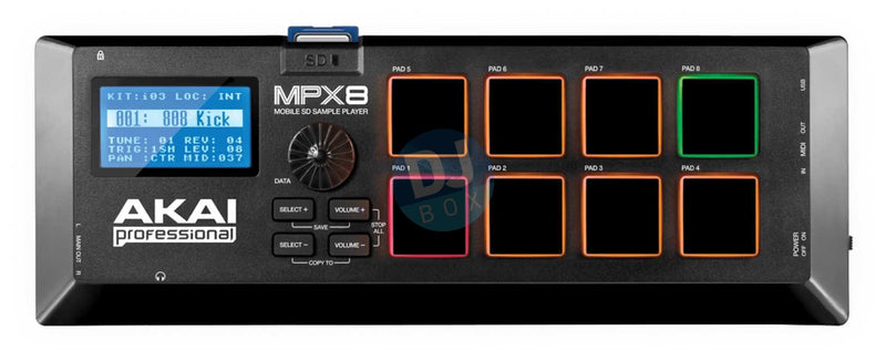 Aki MPX8 SD Sample Pad Controller at DJbox.ie DJ Shop