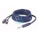 DAP Audio Audio cable - 2 x Mono RCA - 1 x Mono Jack - 3m DJbox.ie DJ Shop