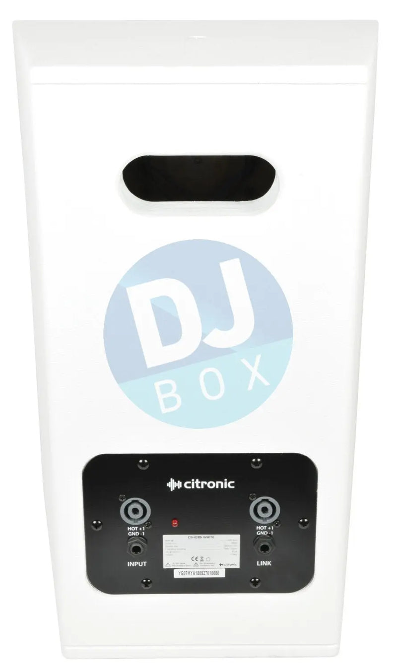 Citronic Citronic 10" CS Series Wooden Installation Speakers - White DJbox.ie DJ Shop