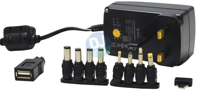 Energy Efficient UK Switch-mode Universal Power Supply 2250mA at DJbox.ie DJ Shop