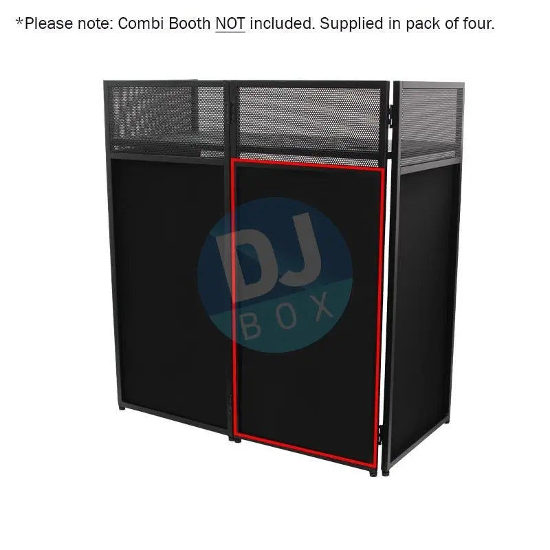 Equinox Equinox Combi Booth System Replacement Black Lycra Set (4 Panels) DJbox.ie DJ Shop