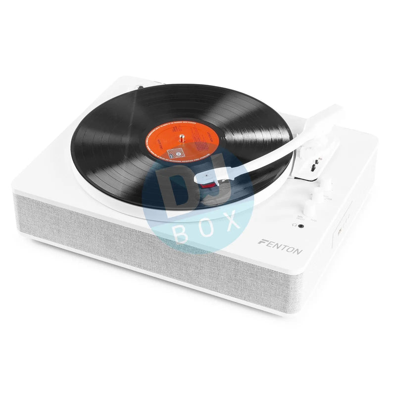 Fenton Fenton RP162W Vinyl Record Player HQ Bluetooth (White) DJbox.ie DJ Shop
