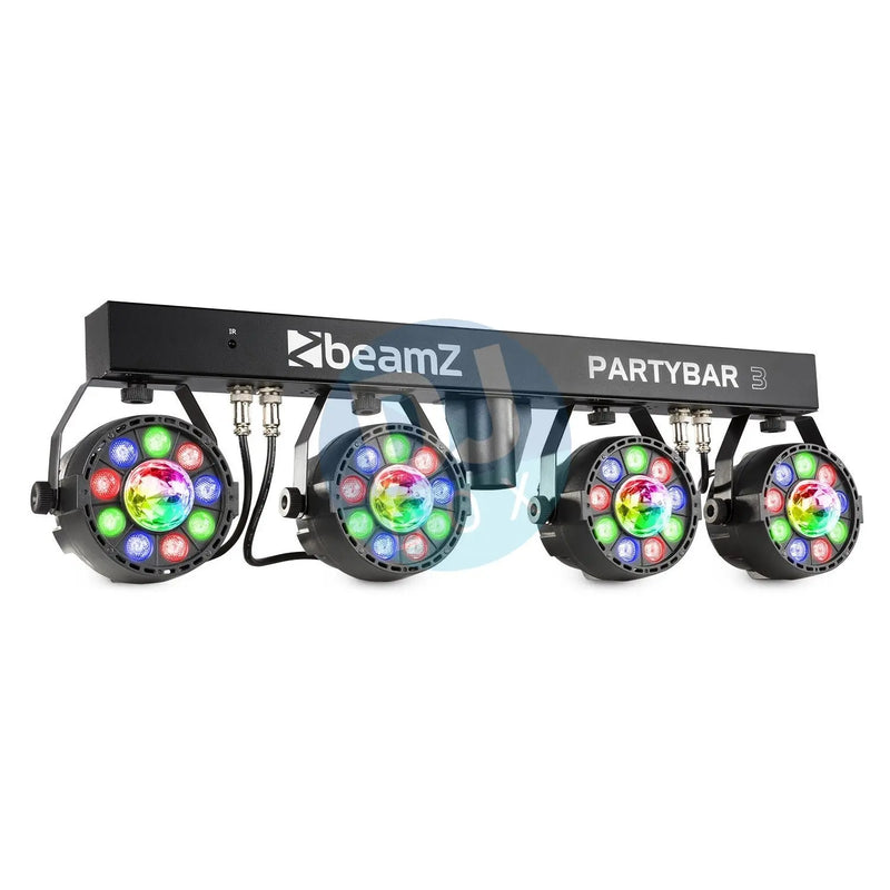 BeamZ Beamz PartyBar 3 4 x Par with LED Magic Ball DJbox.ie DJ Shop