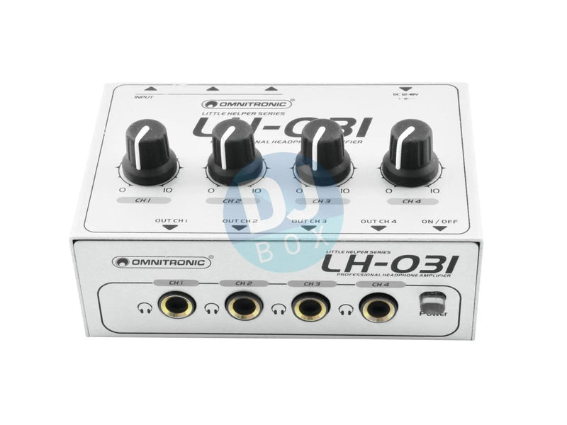 Omnitronic LH-031 Headphone Amplifier at DJbox.ie DJ Shop