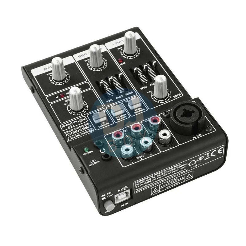 Omnitronic Omnitronic MRS-502USB Recording Mixer DJbox.ie DJ Shop