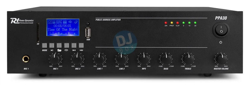 Power Dynamics PPA30 100V Mixer-Amplifier 30W DJbox.ie DJ Shop
