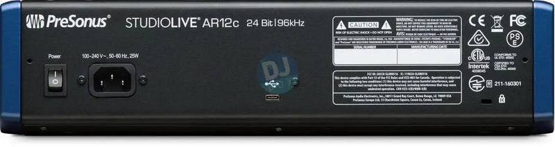 Presonus PreSonus StudioLive AR12c USB-C Mixer DJbox.ie DJ Shop
