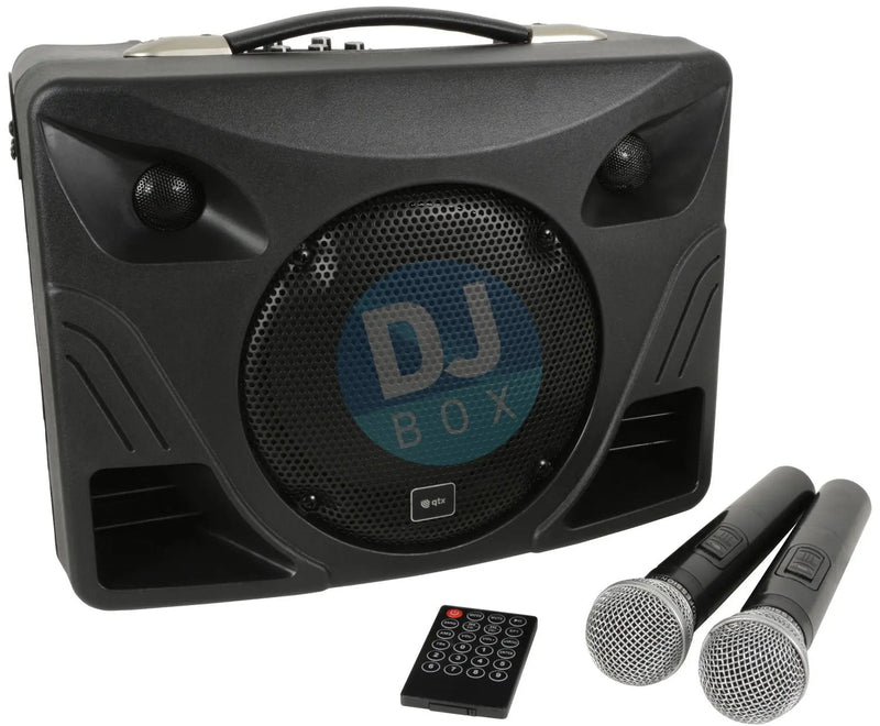 QTX Delta 50 Portable Desktop PA with Bluetooth at DJbox.ie DJ Shop