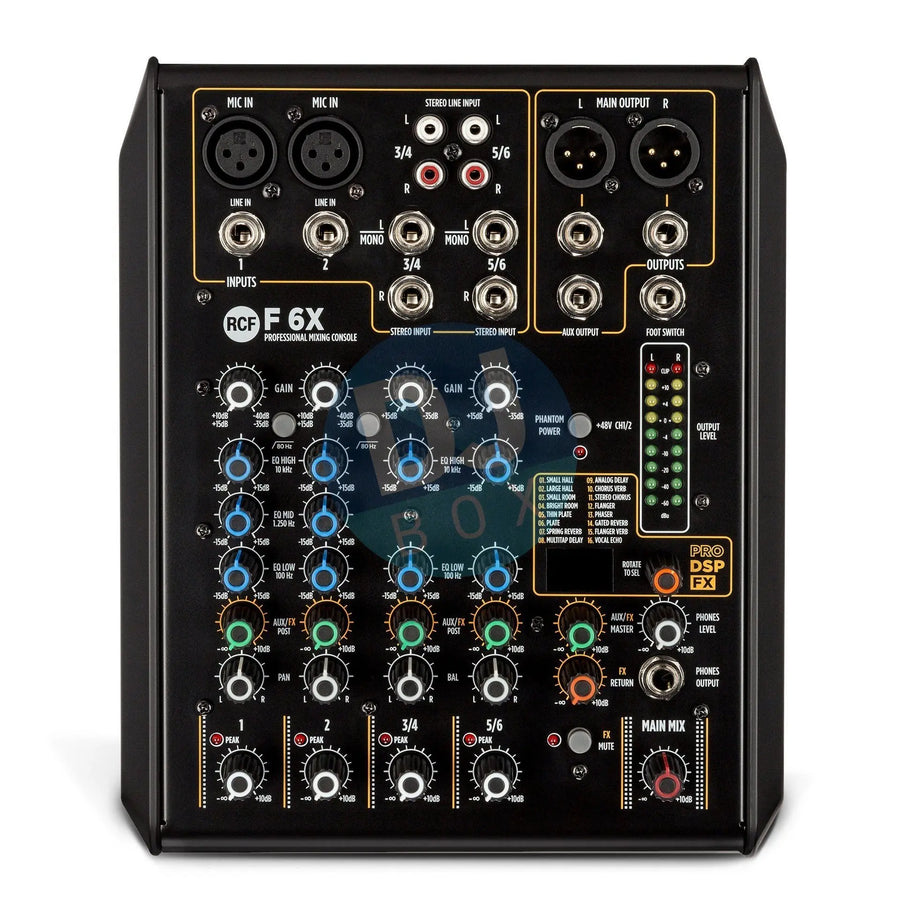 RCF RCF F 6X Audio mixer with FX DJbox.ie DJ Shop