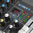 Vonyx Vonyx VMM-K402 4-Channel Music Mixer Bluetooth USB DJbox.ie DJ Shop