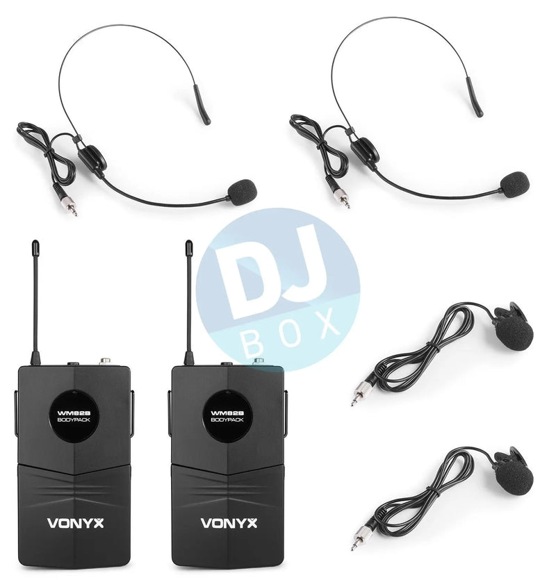 Vonyx Vonyx WM82B Digital Wireless Bodypack twin set DJbox.ie DJ Shop